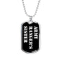 Army Ranger's Sister v3 - Luxury Dog Tag Necklace