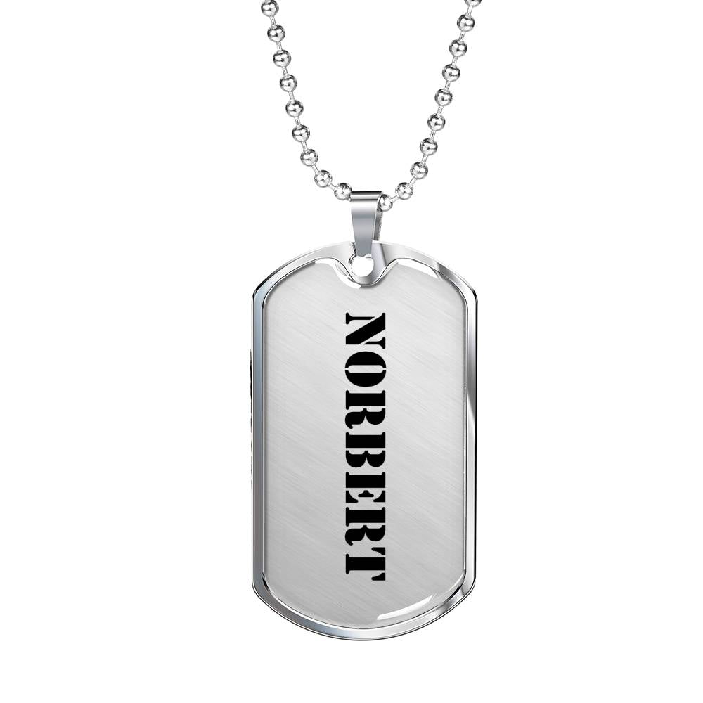 Norbert - Luxury Dog Tag Necklace