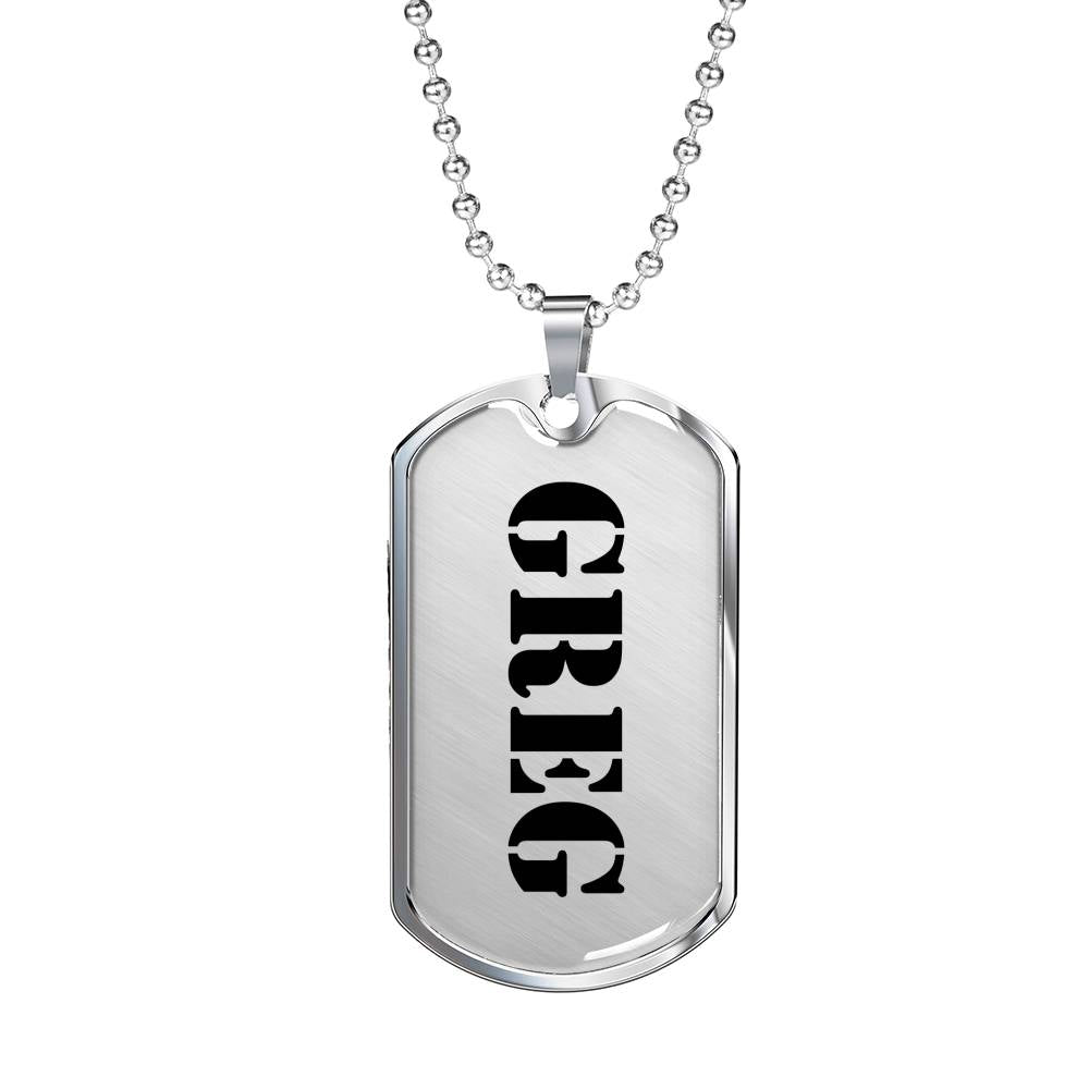 Greg - Luxury Dog Tag Necklace