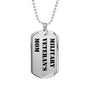 Military Veteran's Mom - Luxury Dog Tag Necklace