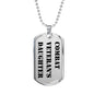 Combat Veteran's Daughter - Luxury Dog Tag Necklace