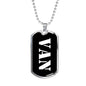 Van v2 - Luxury Dog Tag Necklace