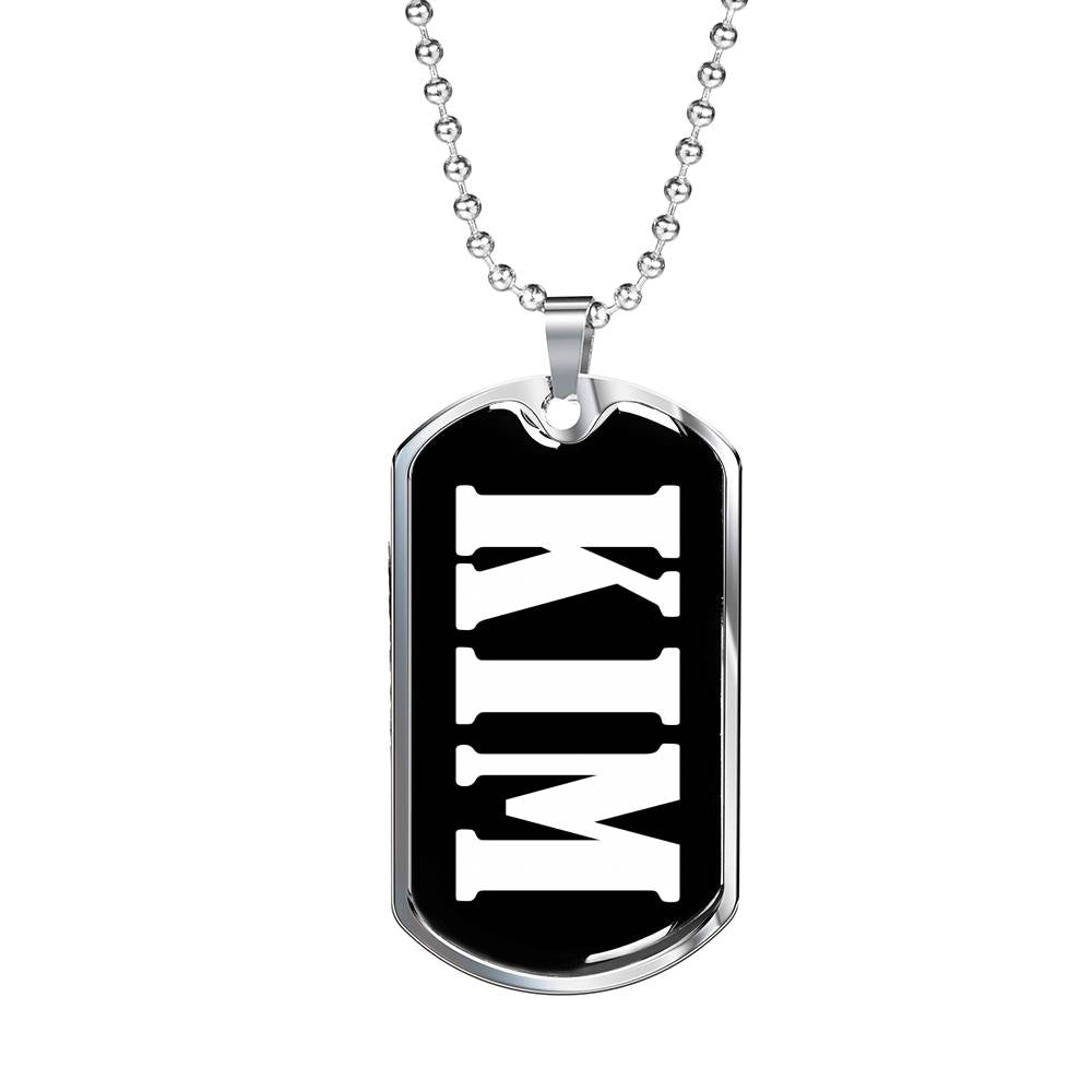 Kim v02 - Luxury Dog Tag Necklace