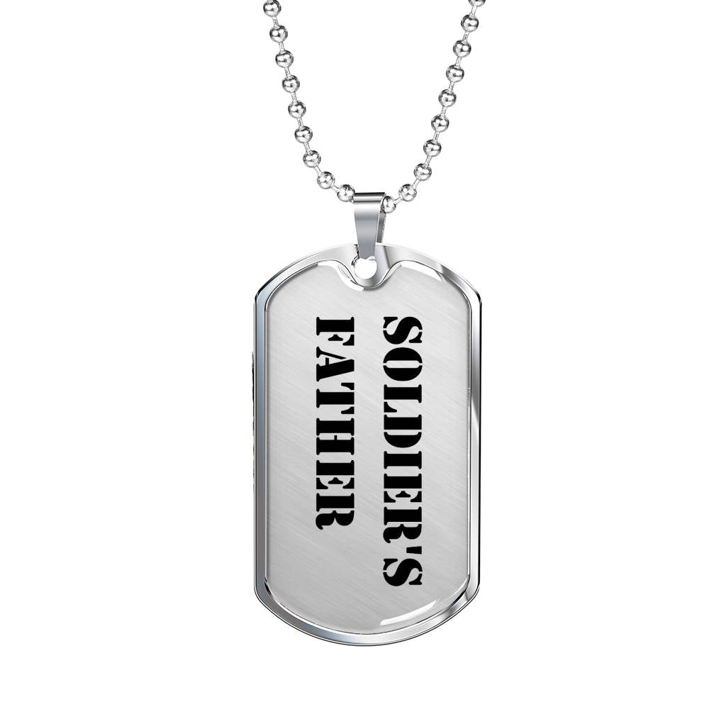 Soldier's Father - Luxury Dog Tag Necklace