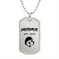 Mama, Est. 1970 - Luxury Dog Tag Necklace
