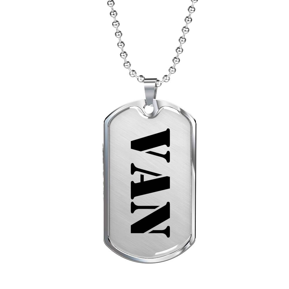 Van - Luxury Dog Tag Necklace