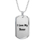 Love My Boxer v4 - Luxury Dog Tag Necklace