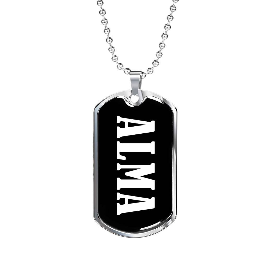 Alma v02 - Luxury Dog Tag Necklace