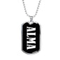 Alma v02 - Luxury Dog Tag Necklace