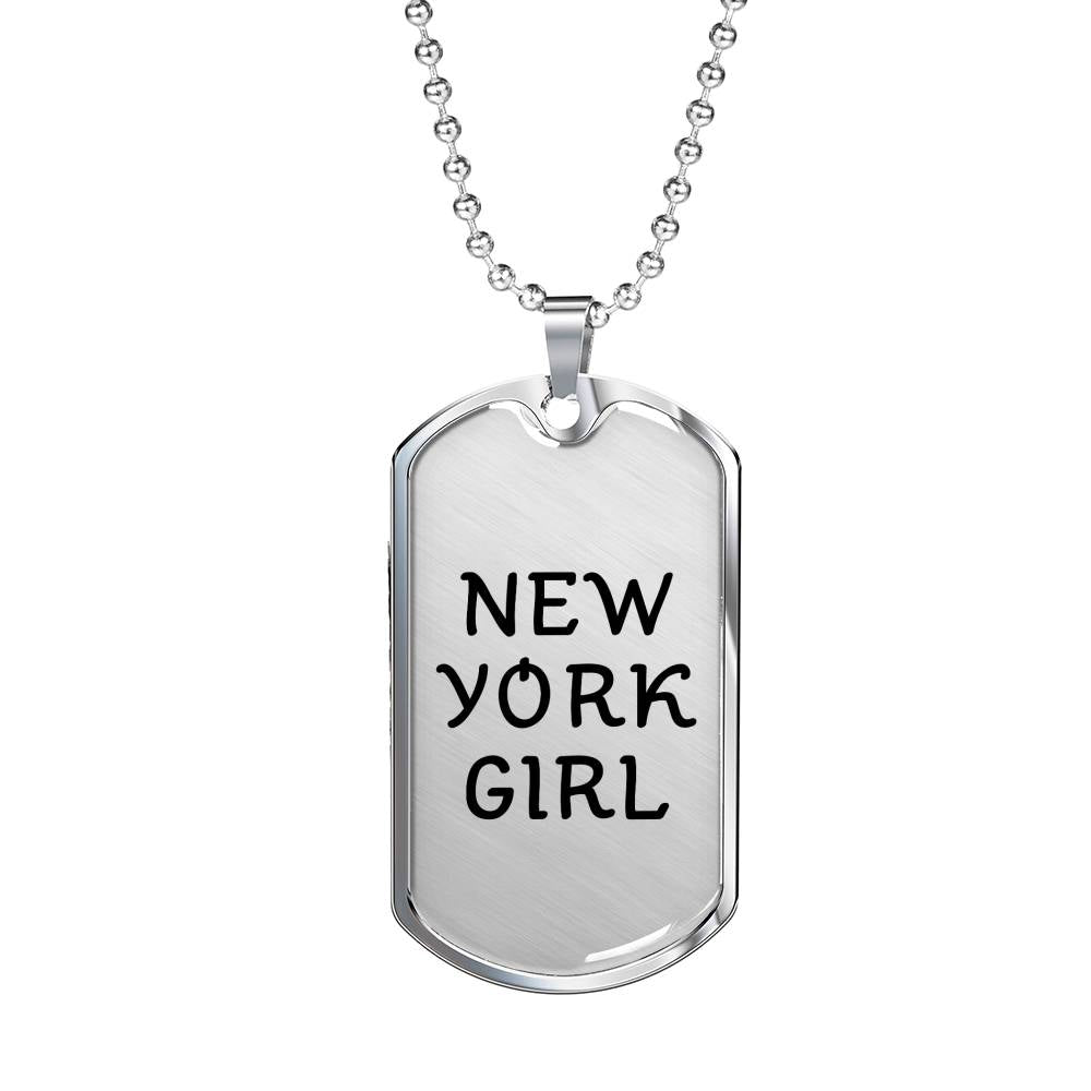 New York Girl - Luxury Dog Tag Necklace