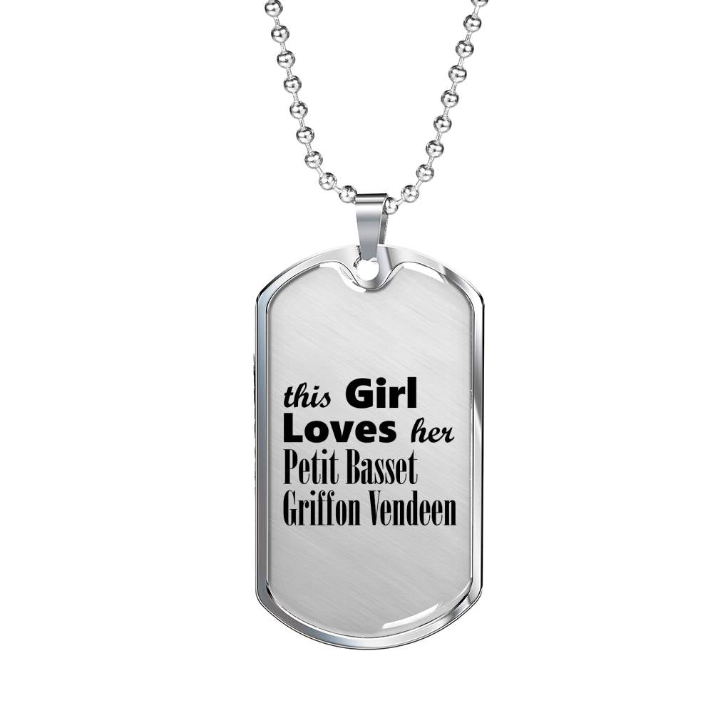 Petit Basset Griffon Vendeen - Luxury Dog Tag Necklace