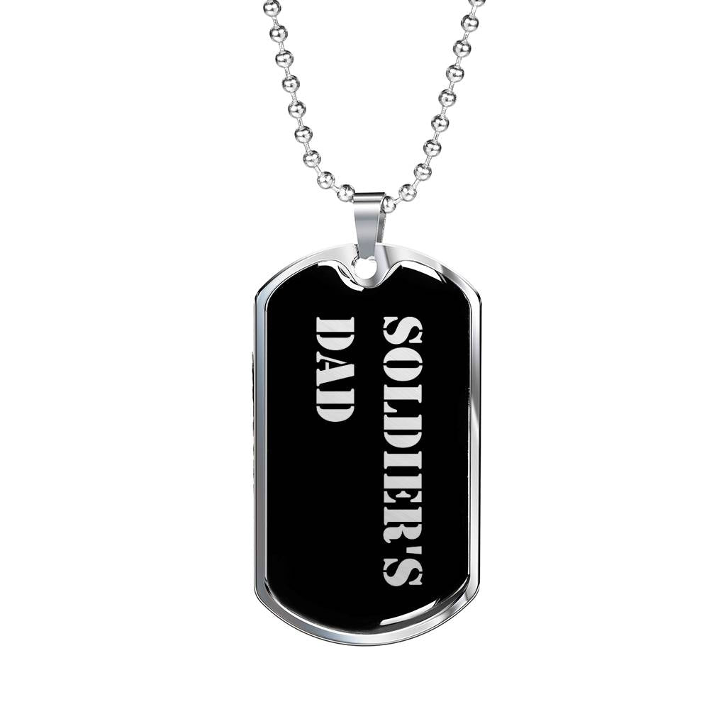 Soldier's Dad v2 - Luxury Dog Tag Necklace