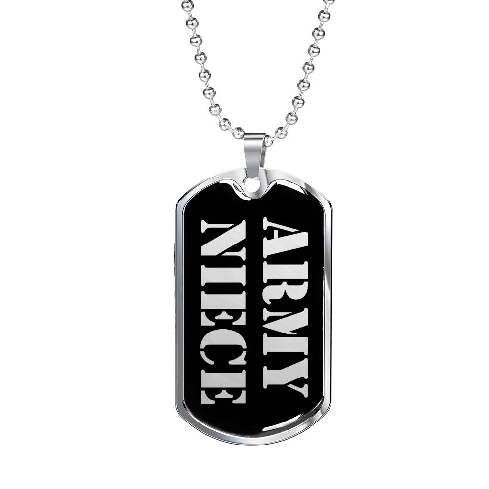 Army Niece v2 - Luxury Dog Tag Necklace