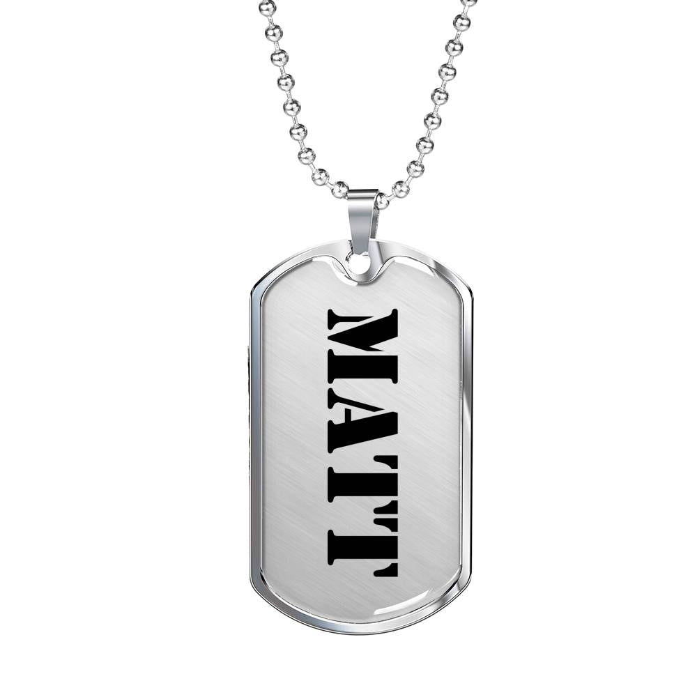 Matt - Luxury Dog Tag Necklace