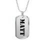 Matt - Luxury Dog Tag Necklace