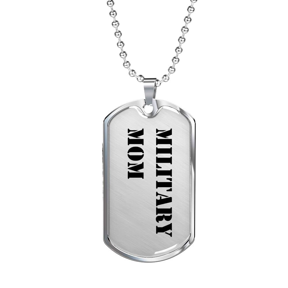 Military Mom - Luxury Dog Tag Necklace