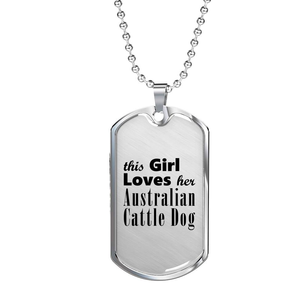 Australian Cattle Dog - Luxury Dog Tag Necklace