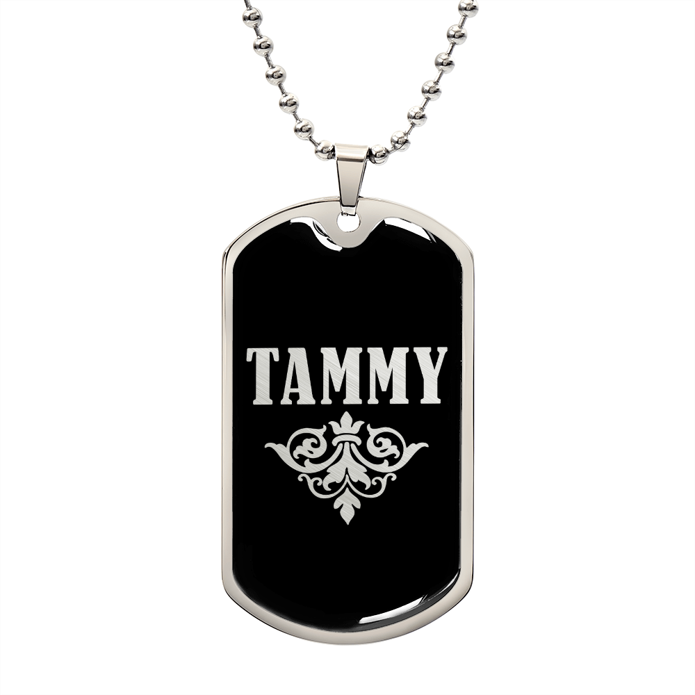 Tammy v02a - Luxury Dog Tag Necklace