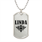 Linda v01a - Luxury Dog Tag Necklace