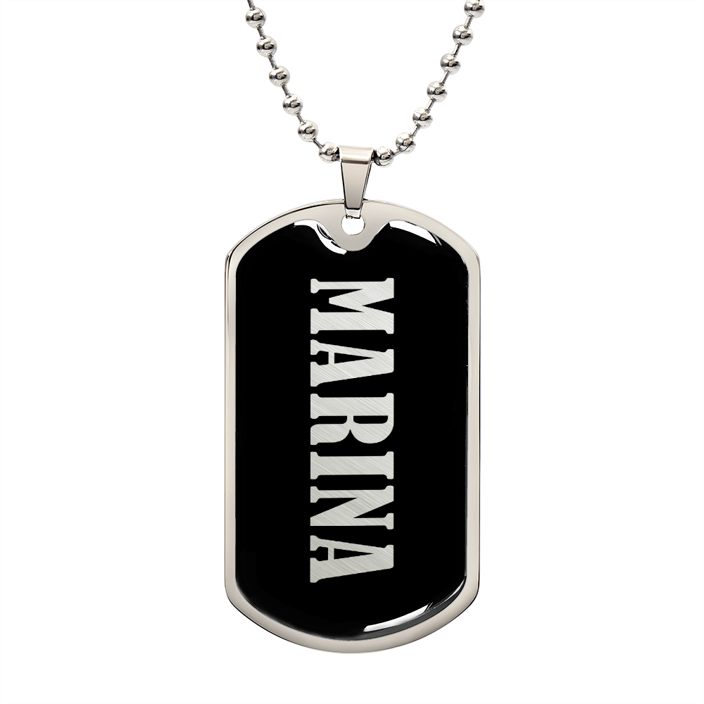 Marina v02 - Luxury Dog Tag Necklace