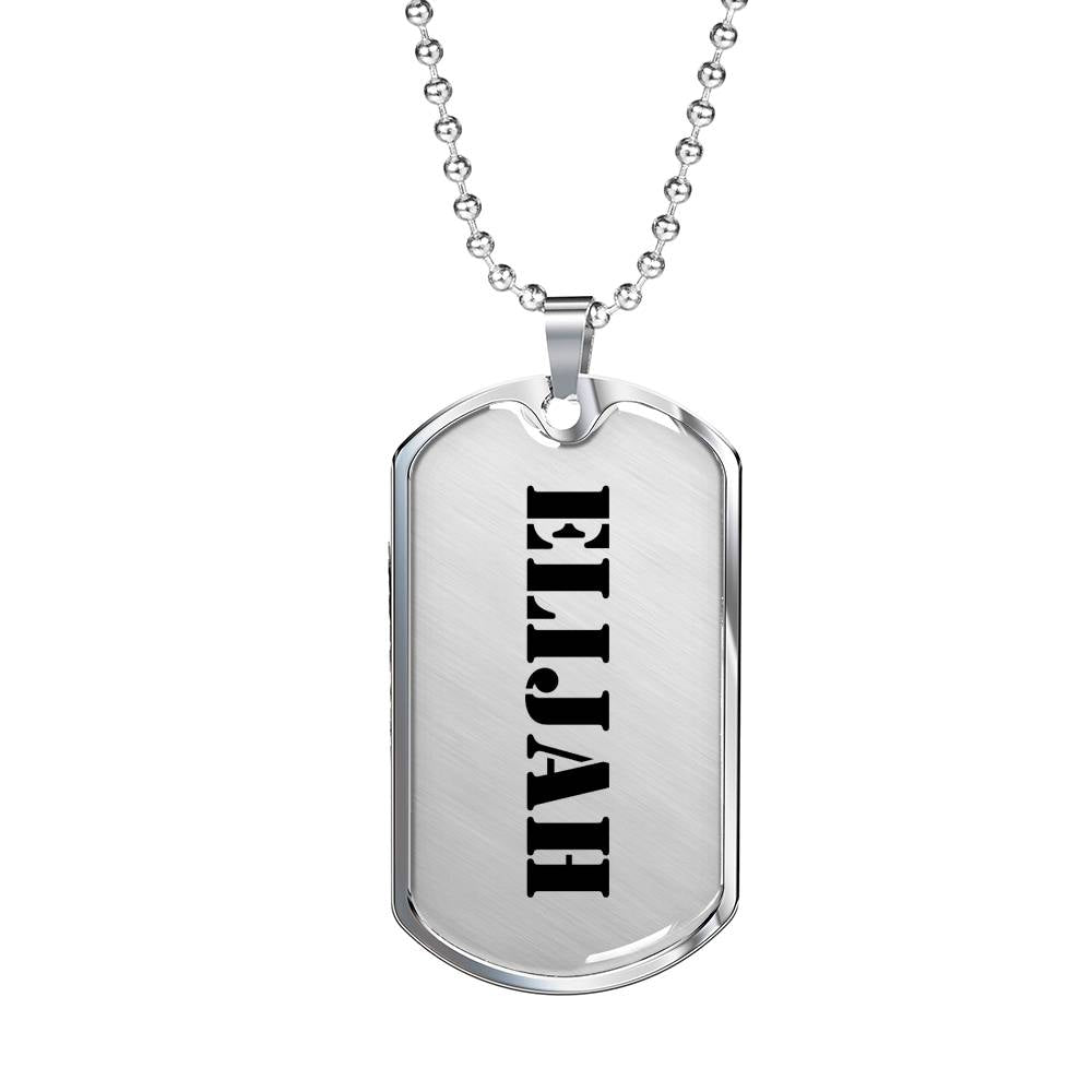 Elijah - Luxury Dog Tag Necklace