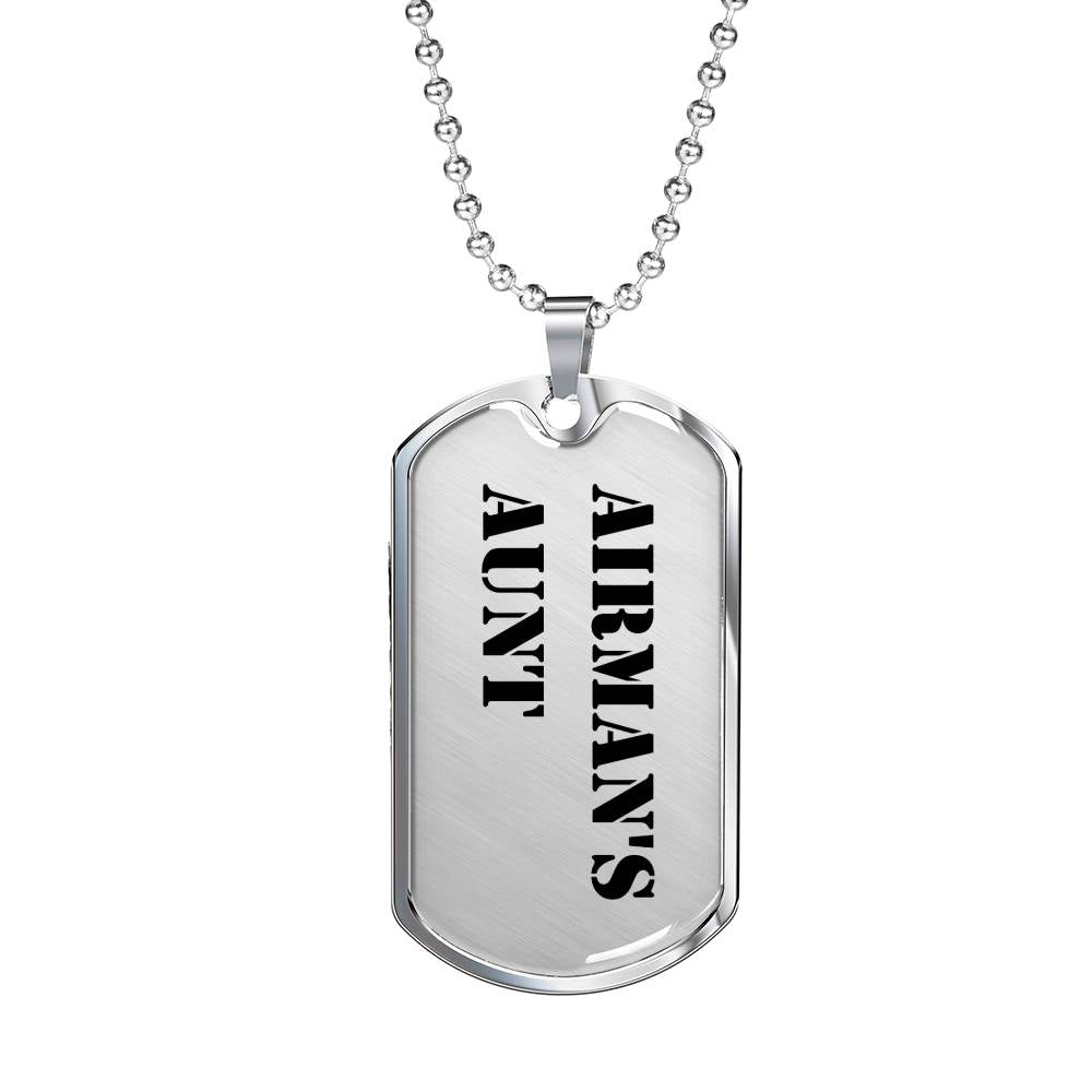 Airman's Aunt - Luxury Dog Tag Necklace