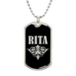 Rita v02a - Luxury Dog Tag Necklace