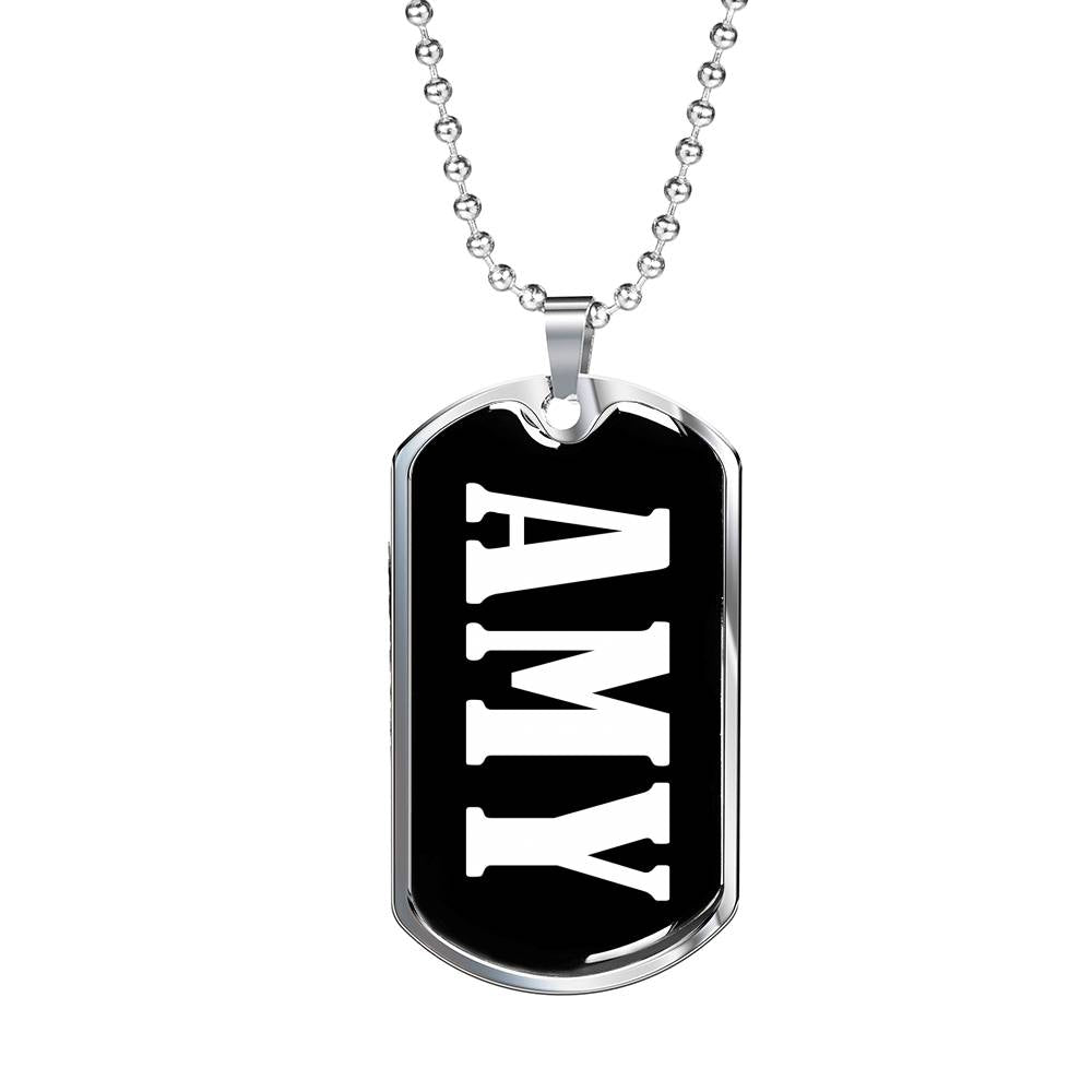 Amy v02 - Luxury Dog Tag Necklace