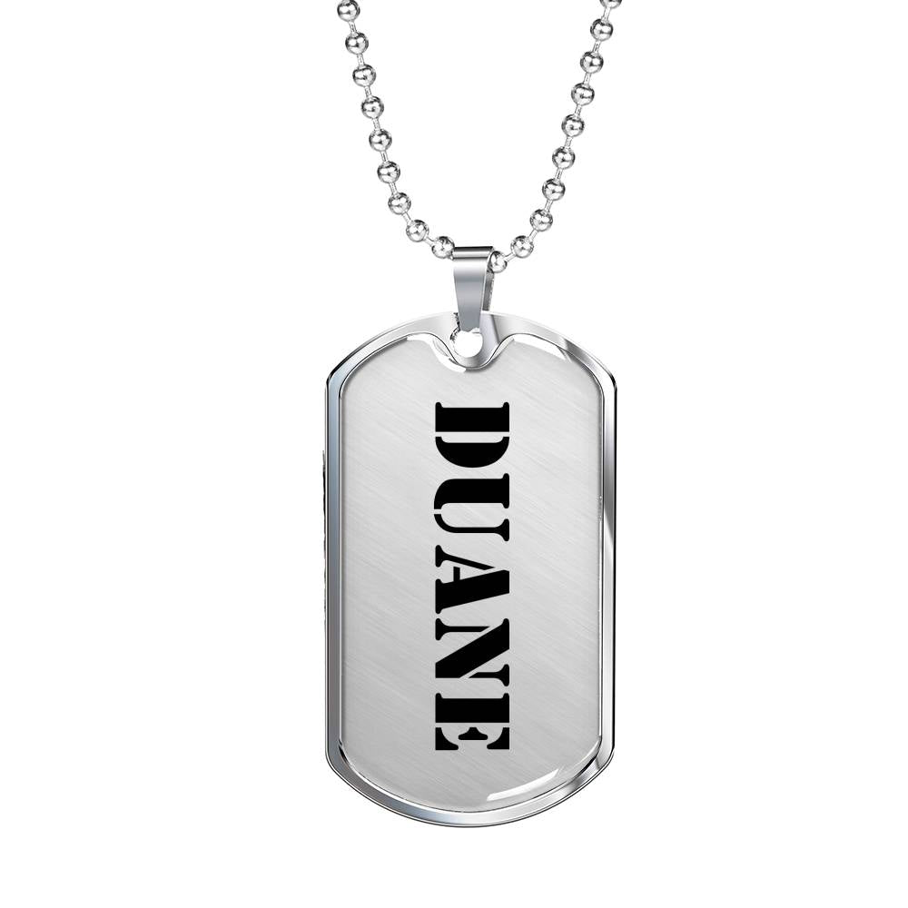 Duane - Luxury Dog Tag Necklace