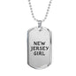 New Jersey Girl - Luxury Dog Tag Necklace