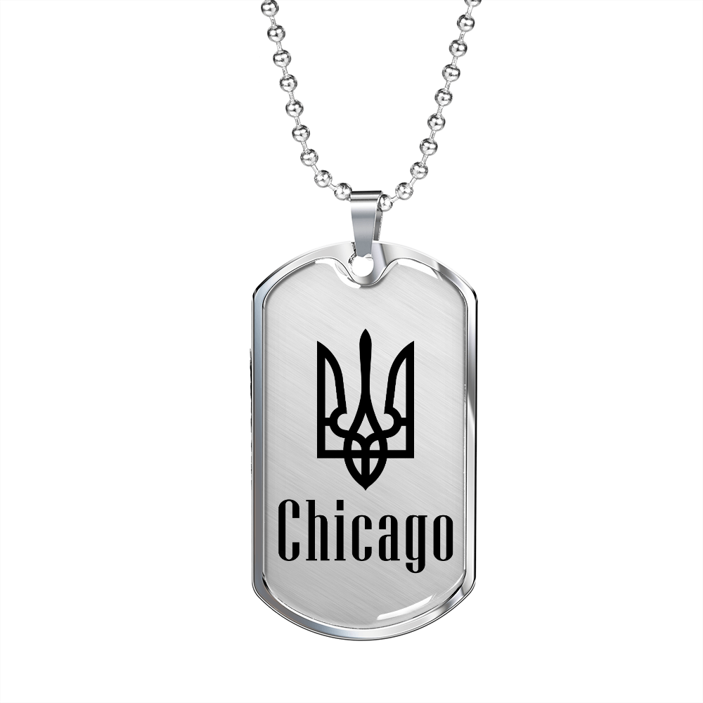 Chicago - Luxury Dog Tag Necklace