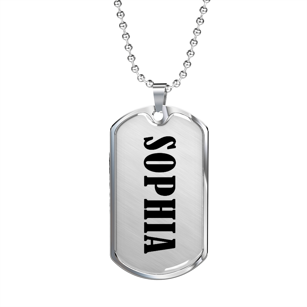 Sophia v01 - Luxury Dog Tag Necklace