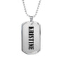 Kristine v01 - Luxury Dog Tag Necklace