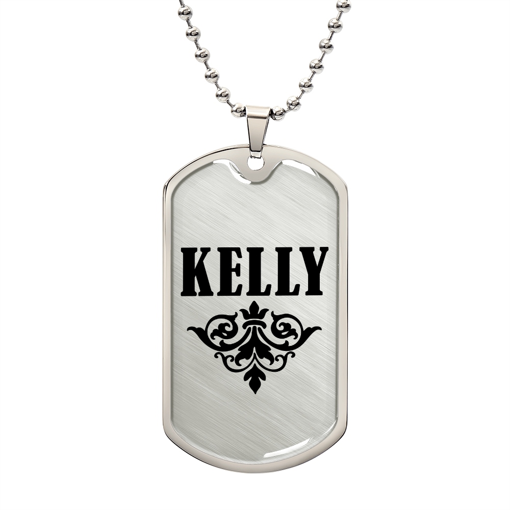 Kelly v01a - Luxury Dog Tag Necklace