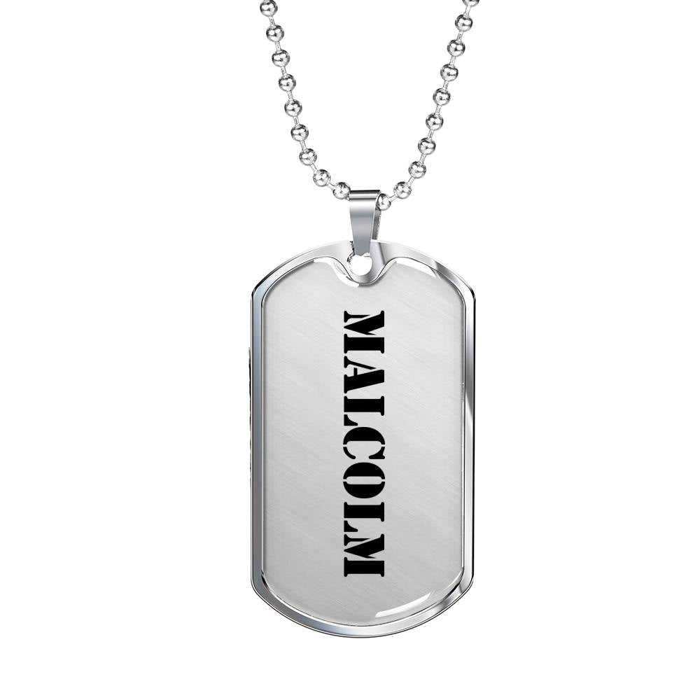 Malcolm - Luxury Dog Tag Necklace