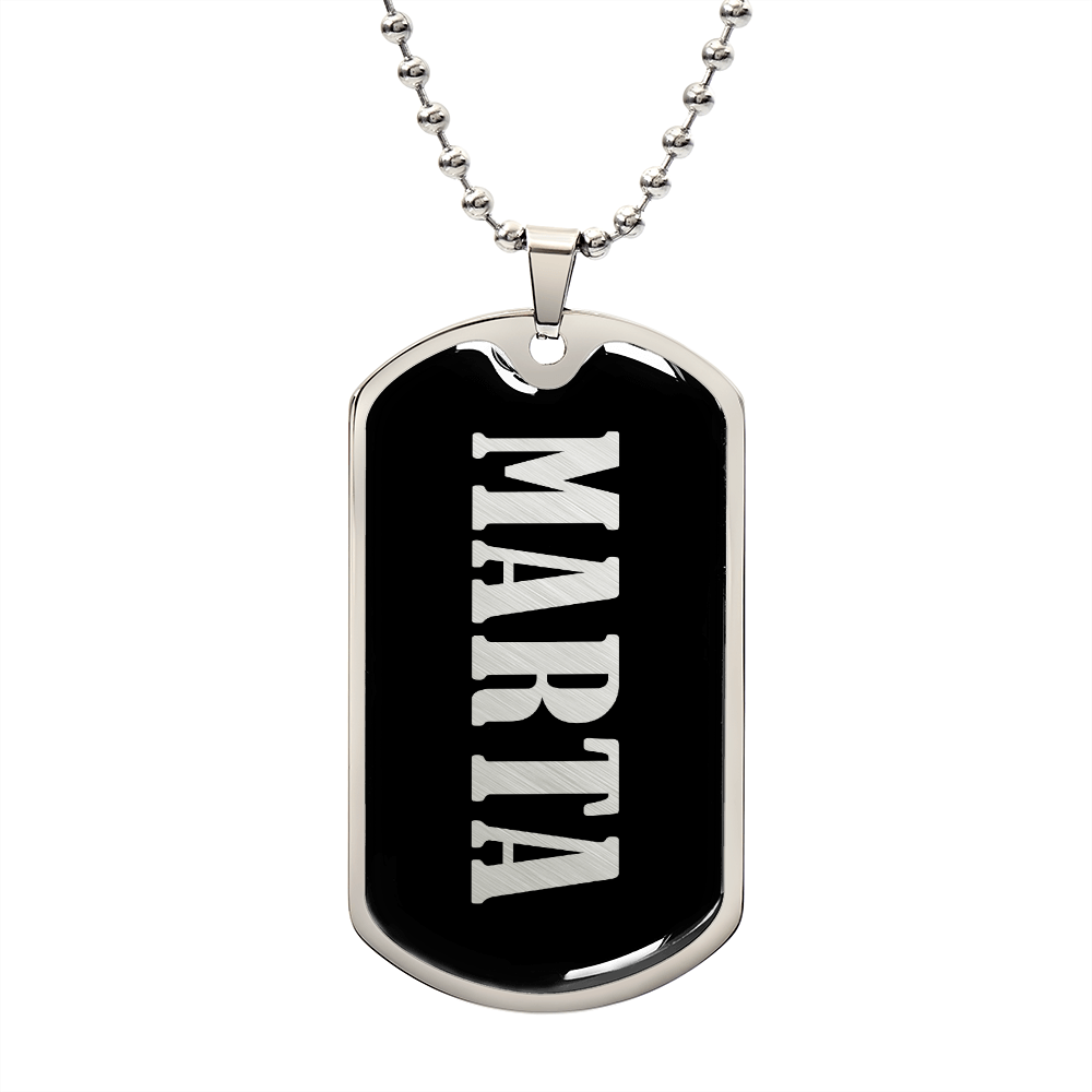 Marta v02 - Luxury Dog Tag Necklace