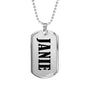 Janie v01 - Luxury Dog Tag Necklace