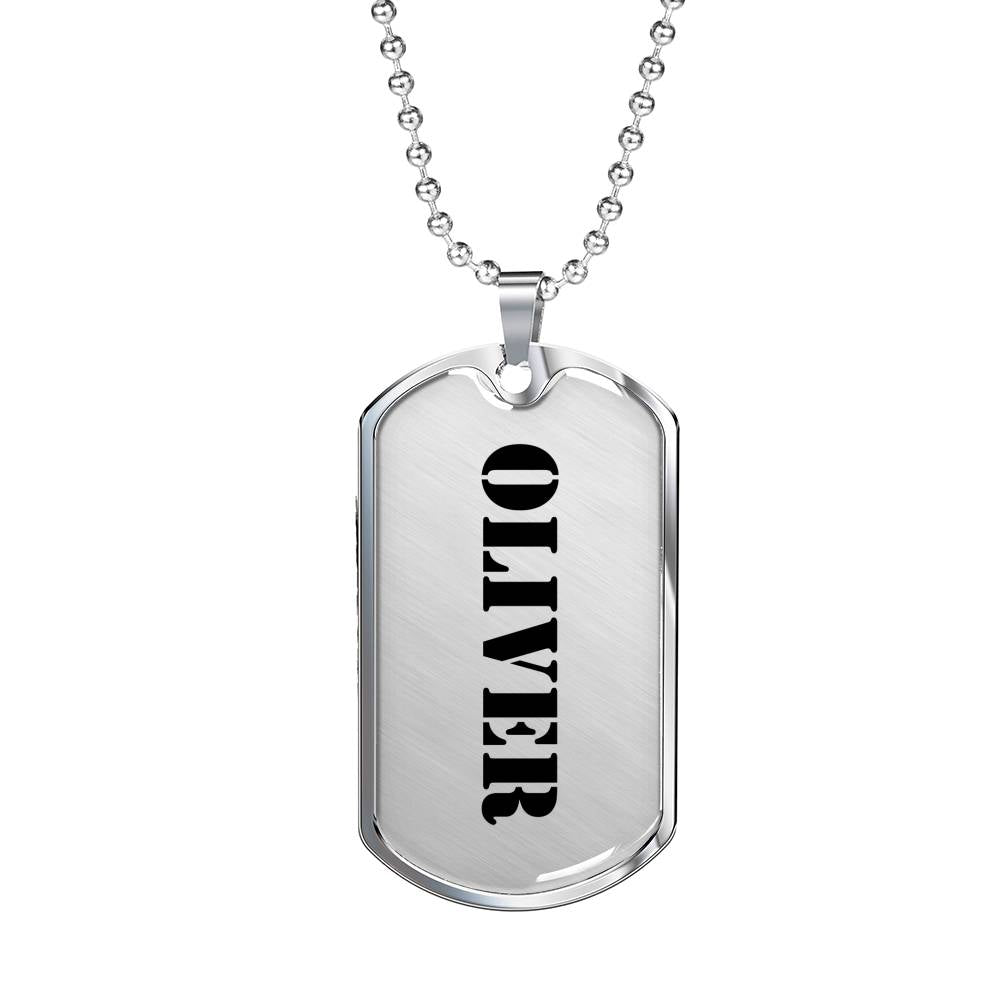Oliver - Luxury Dog Tag Necklace