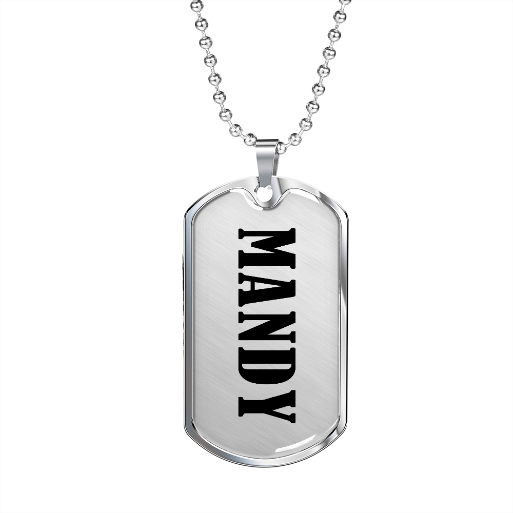 Mandy v01 - Luxury Dog Tag Necklace