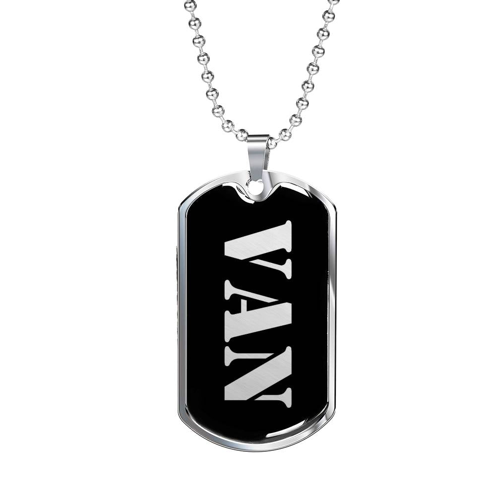 Van v3 - Luxury Dog Tag Necklace