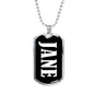 Jane v02 - Luxury Dog Tag Necklace