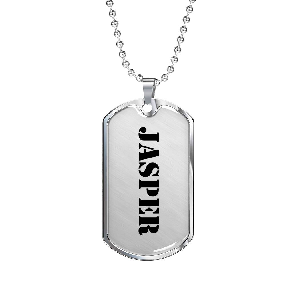 Jasper - Luxury Dog Tag Necklace