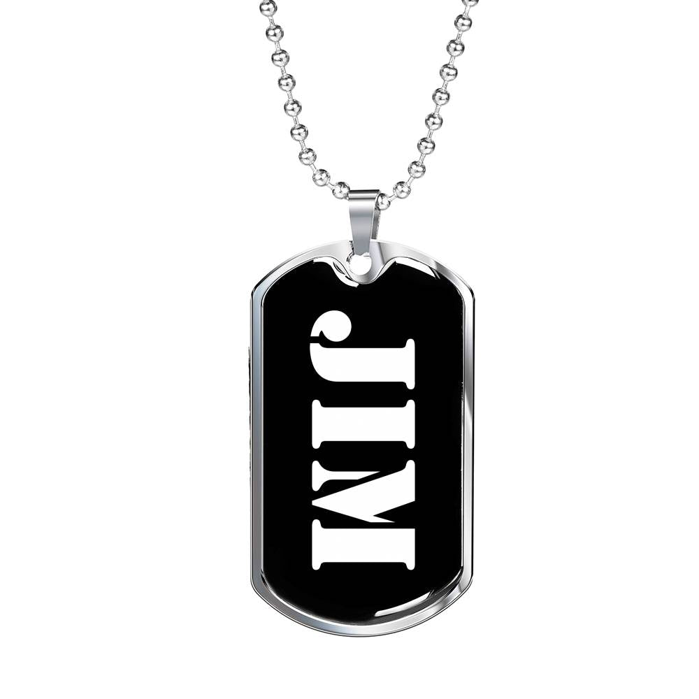 Jim v2 - Luxury Dog Tag Necklace