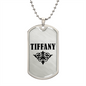 Tiffany v01a - Luxury Dog Tag Necklace