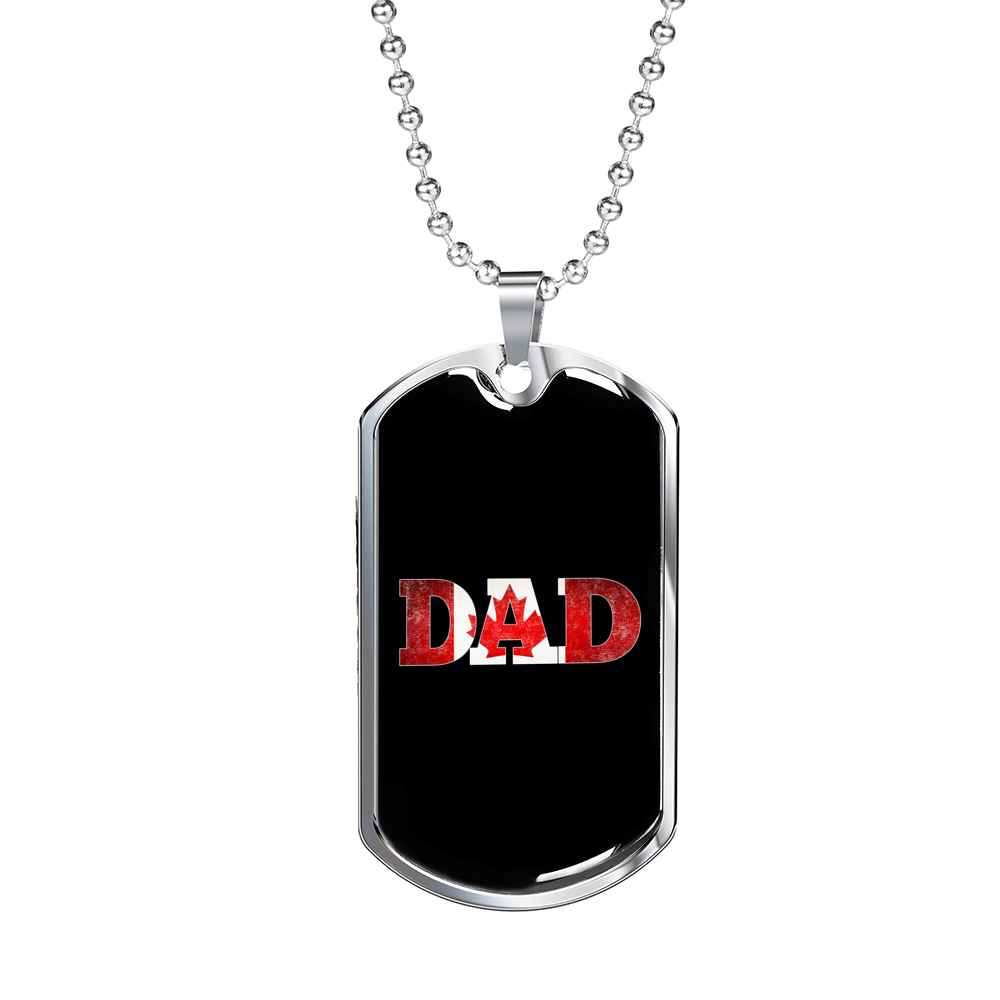 Canada Dad v2 - Luxury Dog Tag Necklace