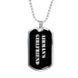 Airman's Girlfriend v3 - Luxury Dog Tag Necklace
