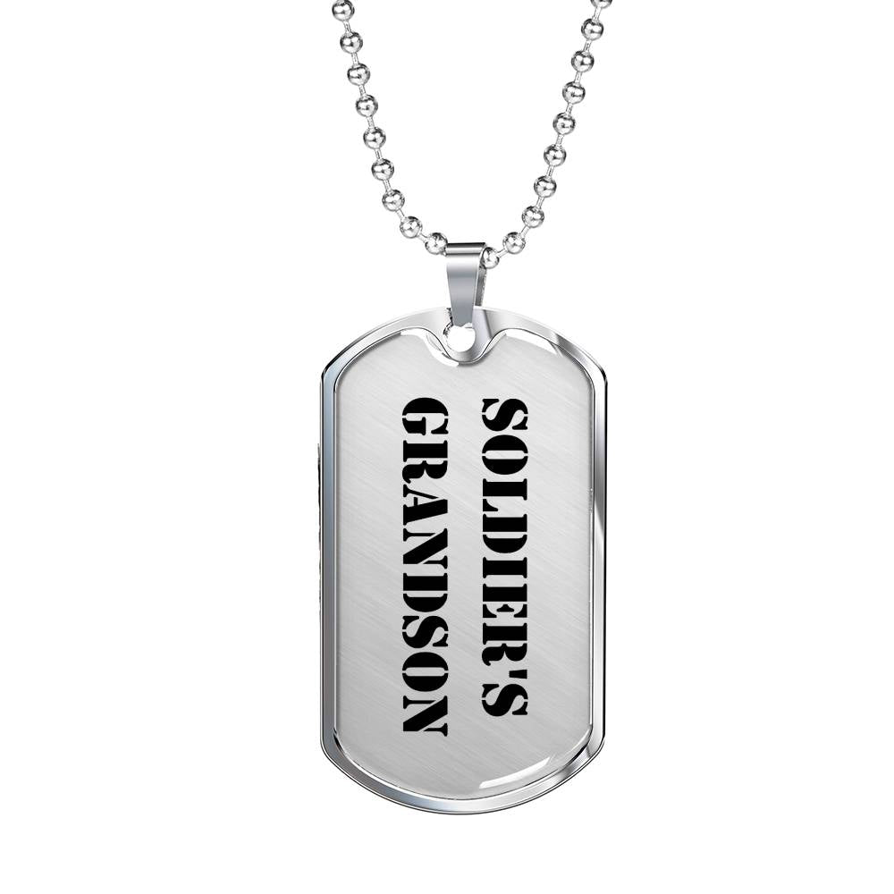 Soldier's Grandson - Luxury Dog Tag Necklace