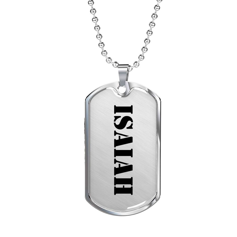 Isaiah - Luxury Dog Tag Necklace