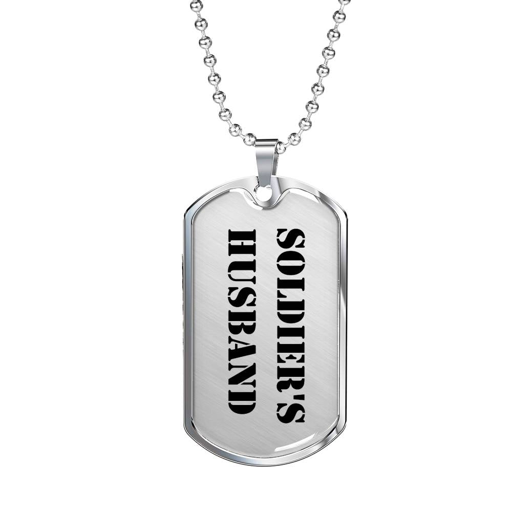 Soldier's Husband - Luxury Dog Tag Necklace