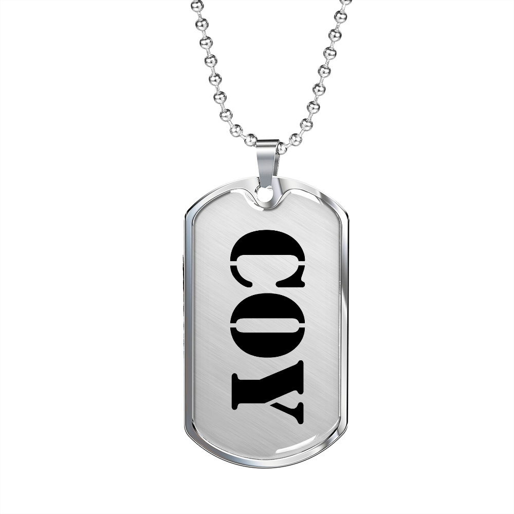 Coy - Luxury Dog Tag Necklace